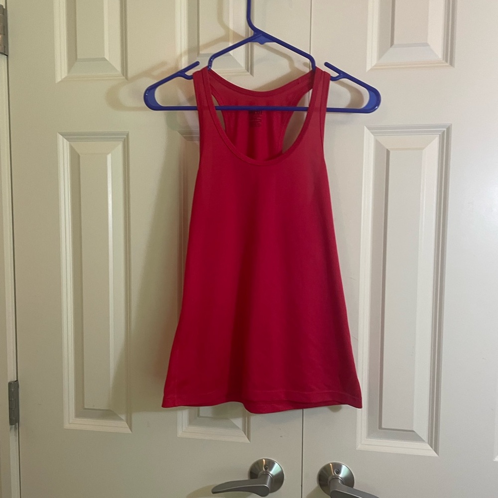 Nike Red Sleeveless Tank Top Athletic Style